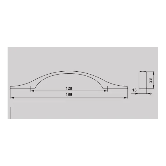 Ручка-скоба FS-066 128 St светлый - 2