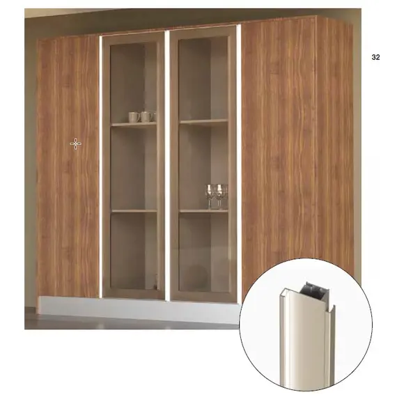 70.1025.57.00.450 Профиль вертикальный средний Gola LED R=0 - 1