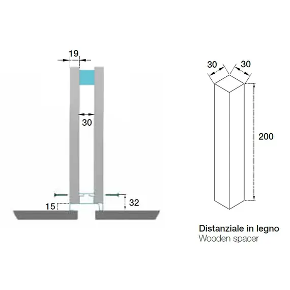 70.1025.57.00.450 Профиль вертикальный средний Gola LED R=0 - 3