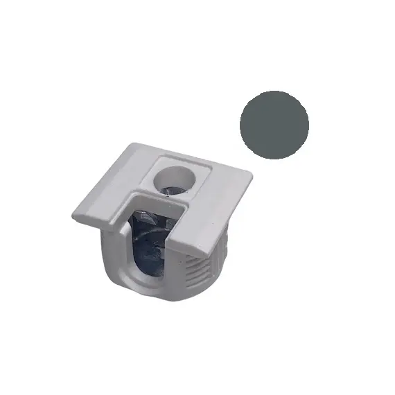 172-6973-900-46400-7012 Стяжка полкодержатель, Д20, для плиты 16мм, уст. сверху и сбоку, темно-серый