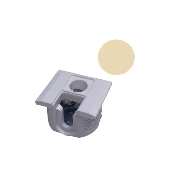 172-6975-900-46200-1015 Стяжка полкодержатель, Д20, для плиты 16мм, уст. сверху, магнолия