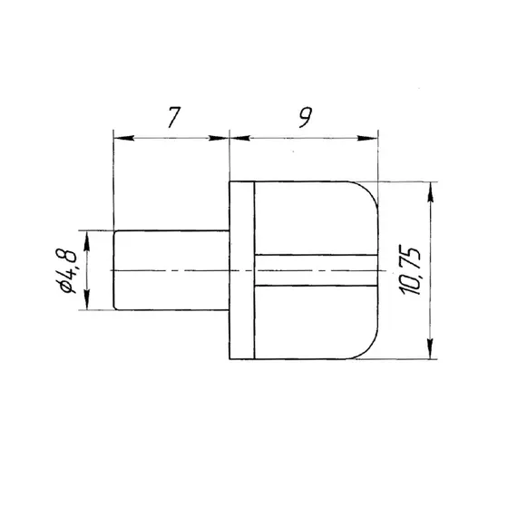 Полкодержатель пластмассовый, бук - 2