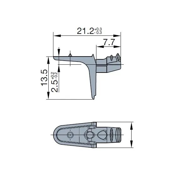 001916-959-300 Полкодержатель TeraBlack 5 мм - 2
