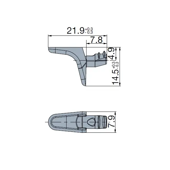 001911-959-00 Полкодержатель TeraBlack 5 мм - 2