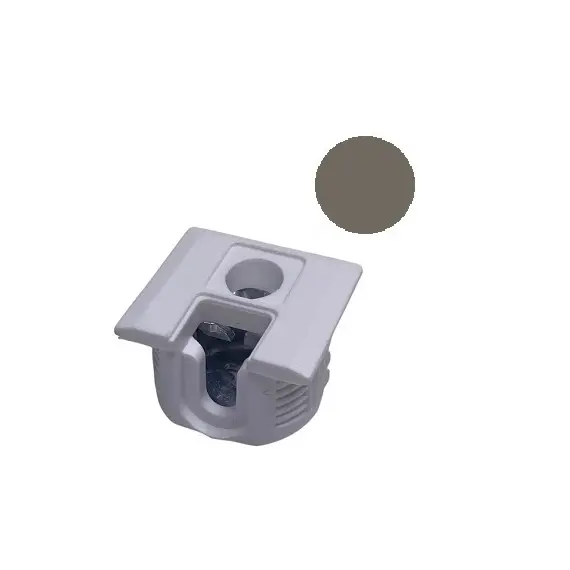 172-6975-900-46200-7006 Стяжка полкодержатель, Д20, для плиты 16мм, уст. сверху, серо-бежевый