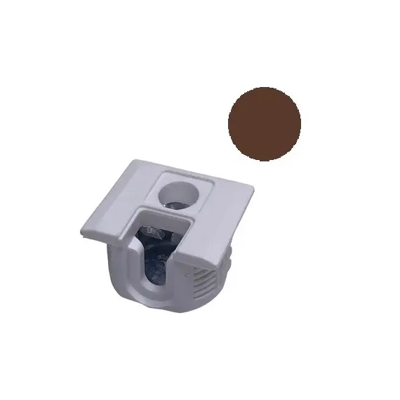 172-6975-900-46200-8028 Стяжка полкодержатель, Д20, для плиты 16мм, уст. сверху, коричневый