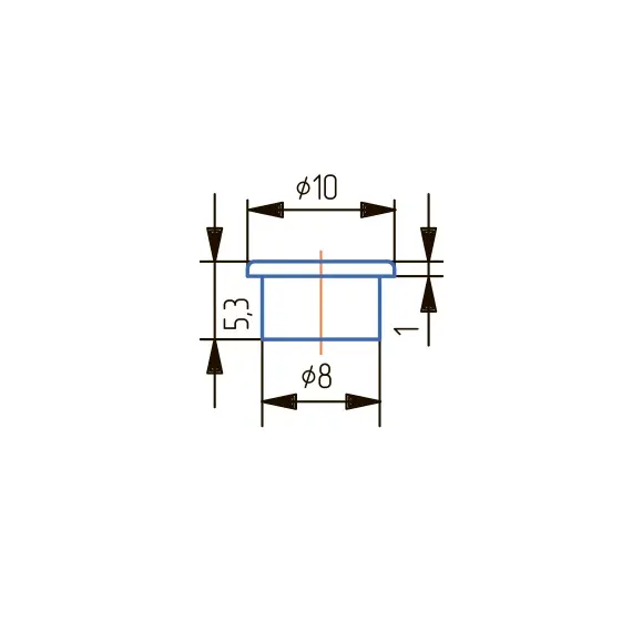 Заглушка D8мм Бук - 2