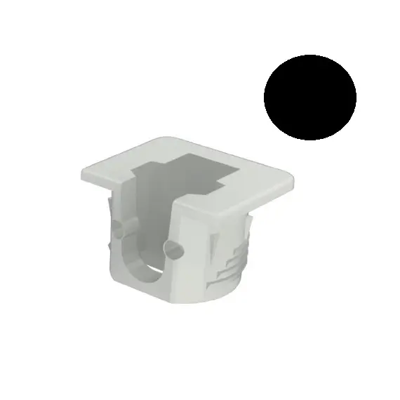 SI21PNE Полкодержатель D15х13,7 мм, черный