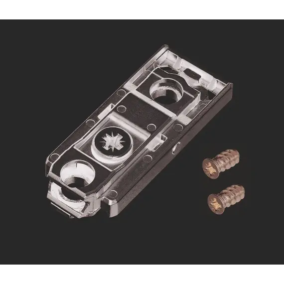 700-0LC0-650-00 Монтажная планка петли T-type F0 мм прямая, регул. эксцентрик, винты 6,3х15 мм - 10