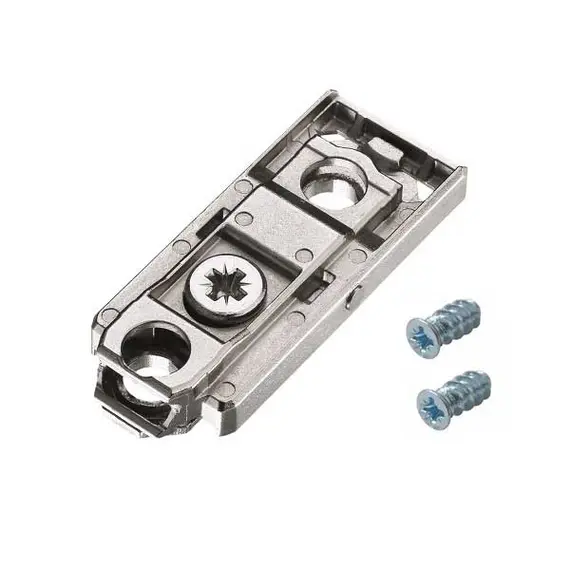 700-0LC0-650-00 Монтажная планка петли T-type F0 мм прямая, регул. эксцентрик, винты 6,3х15 мм - 12