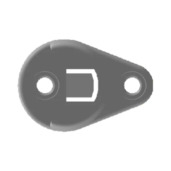 ШКБ-250 Штангодержатель для круглой трубы d=25 мм, белый - 1