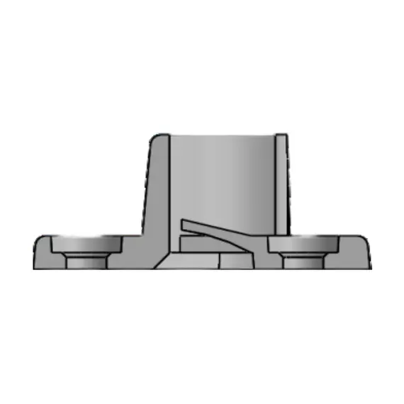 ШКБ-250 Штангодержатель для круглой трубы d=25 мм, белый - 2