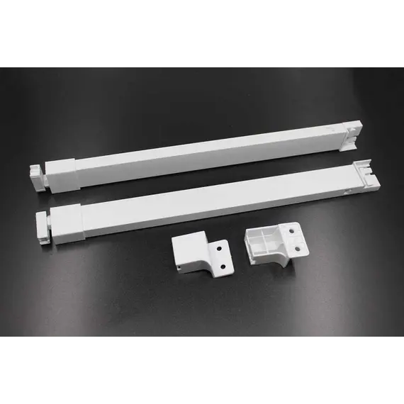 Универсальный рейлинг 450 мм, комплект (2 рейлинга+2 держателя), белый арт.655-9945-150