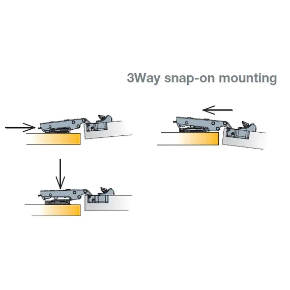 700-0LF2-650-00 Монтажная планка петли T-type F2 мм прямая, регул. эксцентрик, дюбели 5x10,5 мм - 2