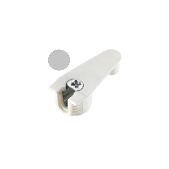 Эксцентрик мебельный распорный с фиксатором Titus System 6 Quickfit-Expando установка сбоку и сверху для плиты 16 мм пластик серебро. Арт: 006443-861-001