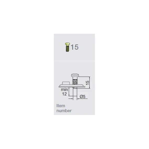 700-0LC4-650-00 Монтажная планка петли T-type F4 мм прямая, регул. эксцентрик, винты 6,3х15 мм - 10