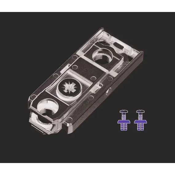 700-0LF3-650-00 Монтажная планка петли T-type F3 мм прямая, регул. эксцентрик, дюбели 5x10,5 мм - 14