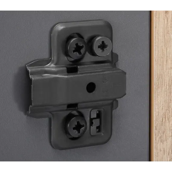 700-0KC2-956-00 Монтажная планка петли T-type TeraBlack F2 мм крест. с винтами 6,3х15 мм - 2