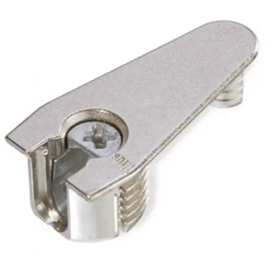 Эксцентрик мебельный распорный с фиксатором Titus System 6 Quickfit-Expando установка сверху для плиты 16 мм черный. Арт: 006439-835-001