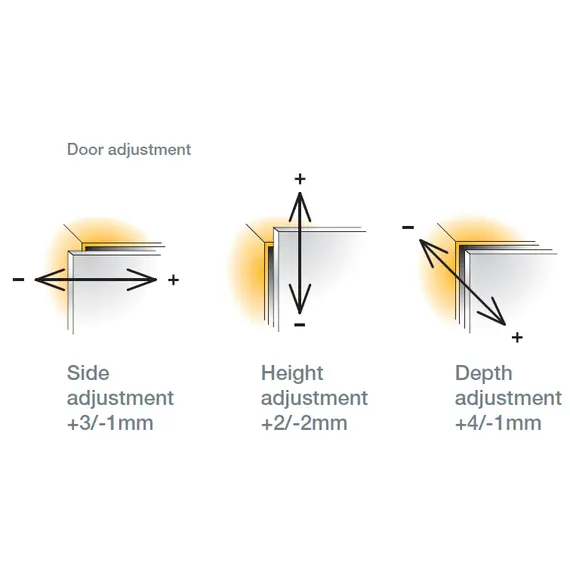 Петля 110/45/5 T-type Glissando с доводчиком установка без инструментов PressTo арт.701-0BT6-054 - 23
