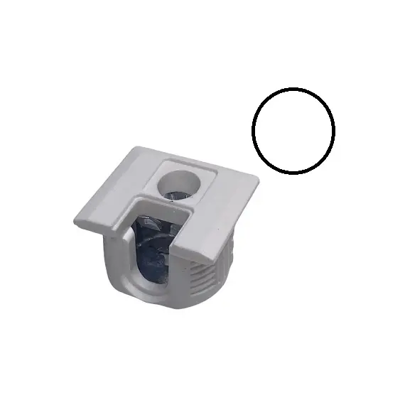 Стяжка полкодержатель, Д20, для плиты 16мм, уст. сверху и сбоку, белый арт.172-6973-877