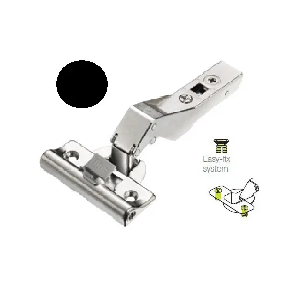Петля T-type Noir Glissando угловая (45) 110/52/18 мм с доводчиком и системой ускоренной сборки Easy-fix арт.701-0C58-668-00