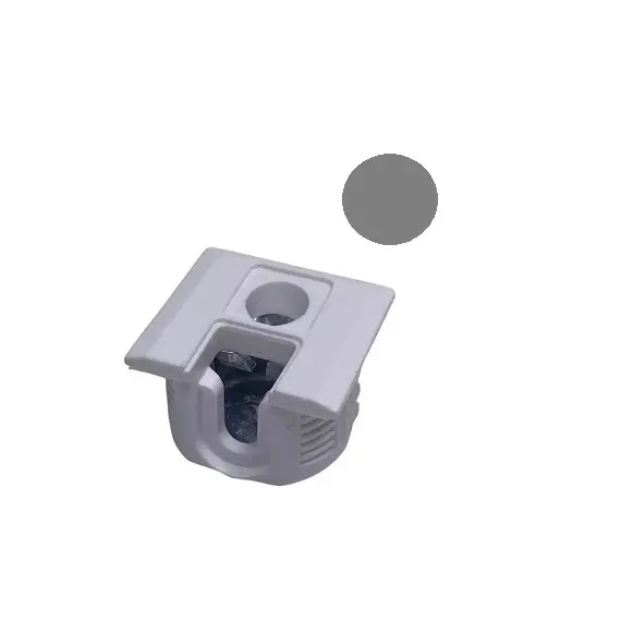 172-6973-861 Стяжка полкодержатель, Д20, для плиты 16мм, уст. сверху, серебро