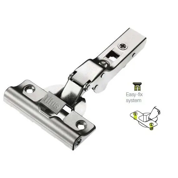 Петля T-type Glissando 110/52/9 мм с доводчиком и системой ускоренной сборки Easy-fix арт.