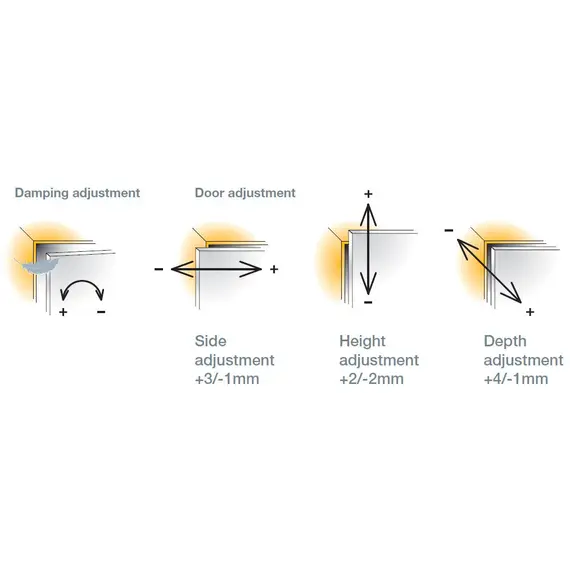 Петля T-type Noir Glissando 110/52/0 мм арт.701-0AP0-068-00 - 8