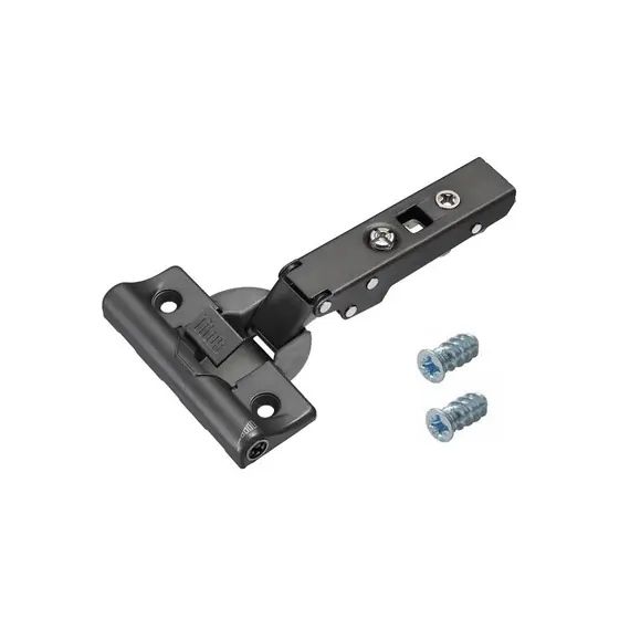 Петля мебельная Titus T-Type Noir Glissando 90 градусов с доводчиком и винтами 110/48/0 мм. арт.701-0AS2-668-00