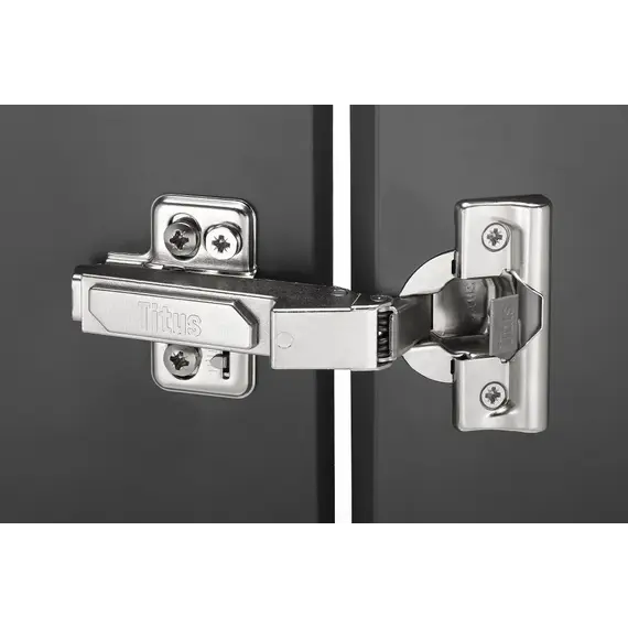 Петля мебельная Titus S-Type i3 угловая (15гр) 110/48/9 мм. арт.242-0W72-650-00 - 5