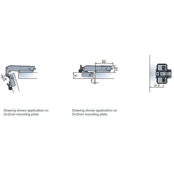Петля T-type-i TeraBlack Glissando 110/45/17 90 гр арт.701-0A96-961-00 - 16