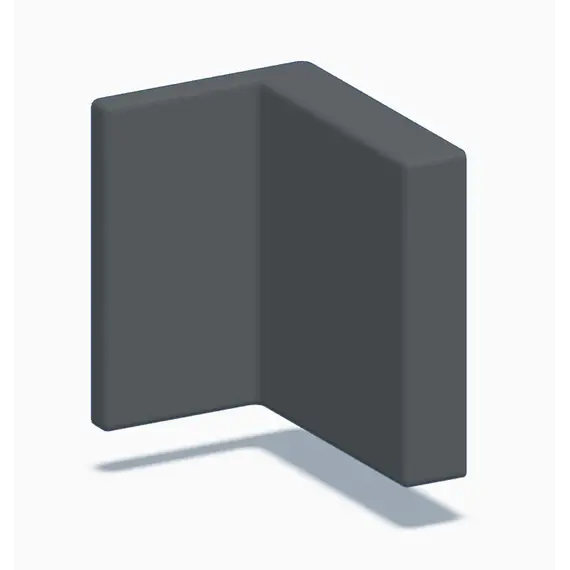 Заглушка навеса 345, пром упаковка, сталь, черный арт.345-448000-COVM-981