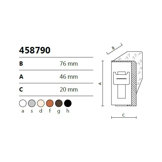 Заглушка для навеса (вишня) арт.458790.F - 3