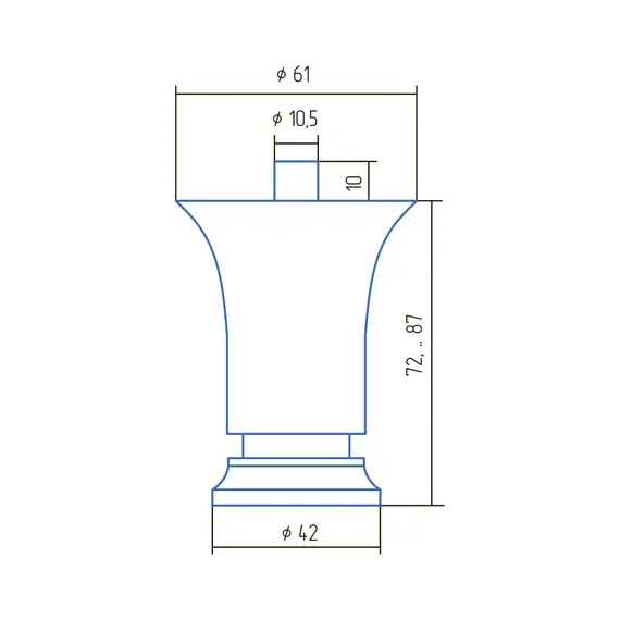 Опора регулируемая ОР 61 Р-К - 2