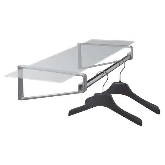 Полкодержатель (для полки и штанги), в комплекте 2 шт., алюм.окрашенный арт.CSU14ZVC - 2