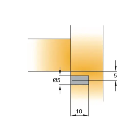 Полкодержатель Titus без шипа арт.001911-847-300 - 4