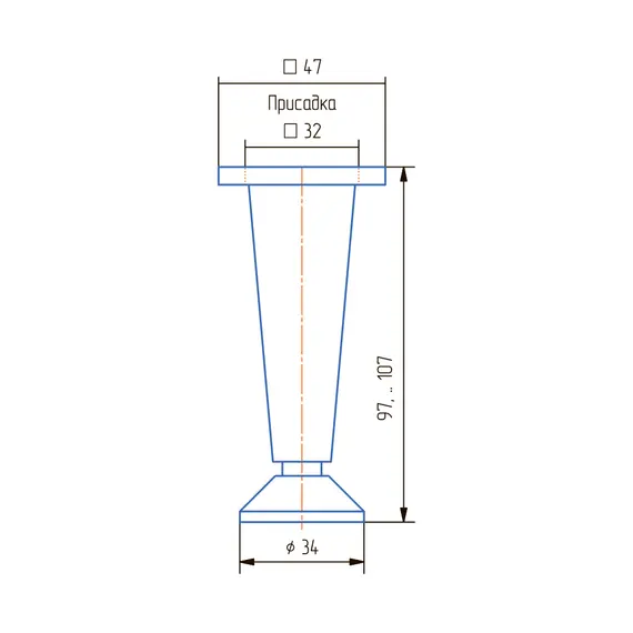 Опора регулируемая ОРС 02-К - 2