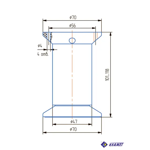Опора регулируемая ОРТ 100-КС - 3