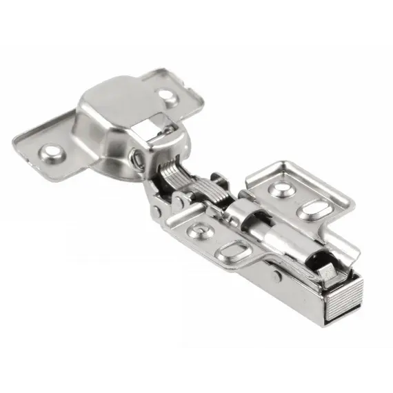 Петля накладная встроенный доводчик, планка на 4 винта, без евровинта GTV ZM-INHC09H04-BE-2BAG - 1