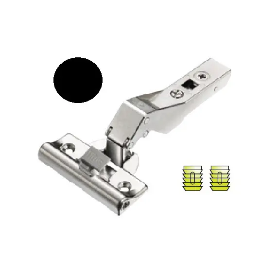 Петля мебельная Titus T-Type Noir Glissando угловая 45 градусов с доводчиком 110/45/17 мм для машинной установки. Арт: 701-0C78-668-00