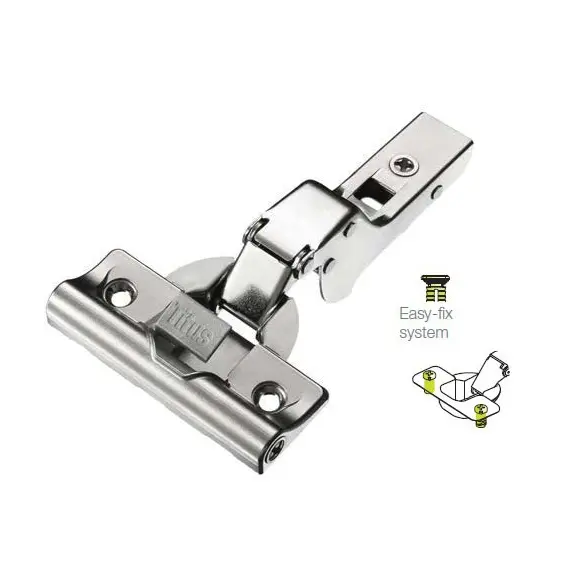 Петля T-type Glissando 110/52/17 мм с доводчиком и системой ускоренной сборки Easy-fix арт.701-0DP4-054-00