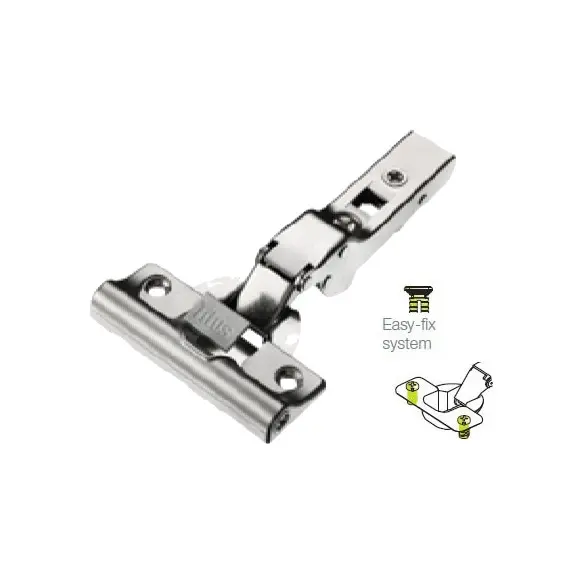 Петля мебельная Titus T-Type Glissando 90 градусов с доводчиком 110/48/5 мм и cистемой ускоренной сборки Easy-fix арт.701-0BS4-650-00