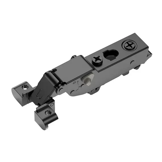 Петля 896 с регулировкой доводчика, для алю. профиля, Полунакладная, 28мм, с винтами, Черный никель арт.896-0T50-981