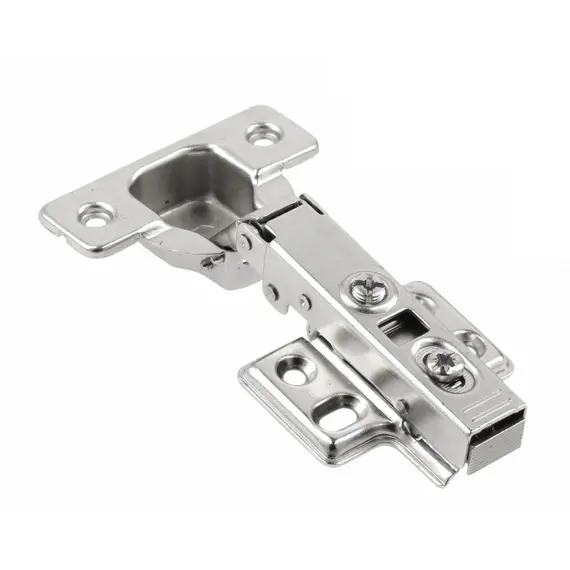 Петля накладная встроенный доводчик, планка на 4 винта, без евровинта GTV ZM-INHC09H04-BE-2BAG