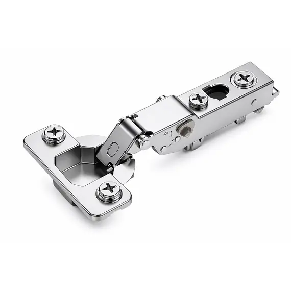 Петля 896 с регулировкой доводчика, Полунакладная, 48мм, чашка с винтами, Никель арт.896-0CS2-733