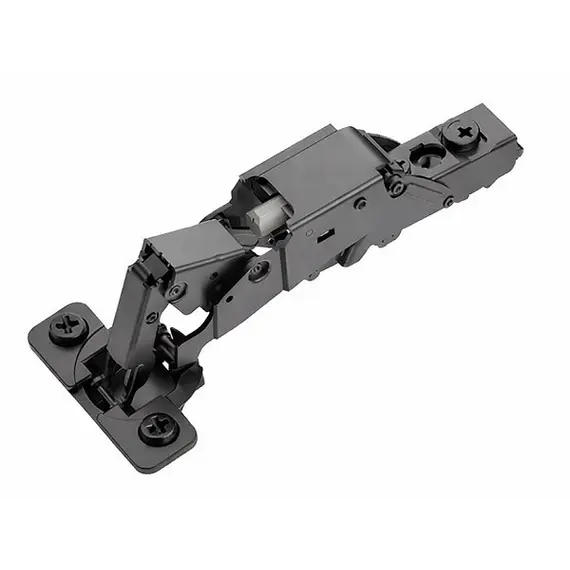 Петля 896 с доводчиком, 155 градусов, 48мм, чашка с винтами, Черный никель арт.896-0ES2-981