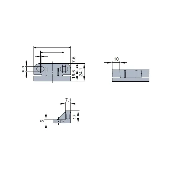 Активатор Slidix TS17 для доводчиков Titus Slidix II, TA, TB, TC, TE, TF, черный арт.974-4753-390-00 - 2