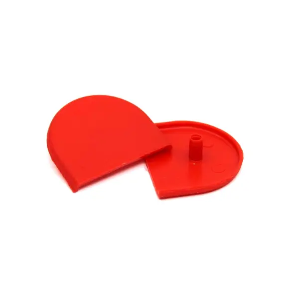 Заглушка мебельная эксцентрика Titus D25 красная. Арт: 7463 RD