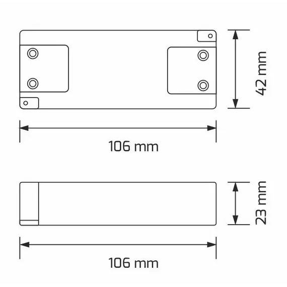 Блок питания LED STANDARD PLUS 16W 12VDC, черный провод 4 м, ручной выключатель, разветвитель 6 гнезд арт.U12-016-SP-2C1-206 - 7